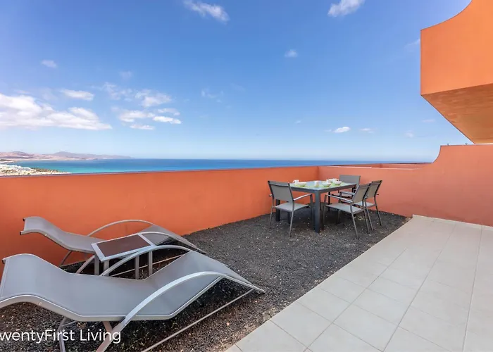 Residence Playa Paraiso With Ocean View - Green Flat Costa Calma